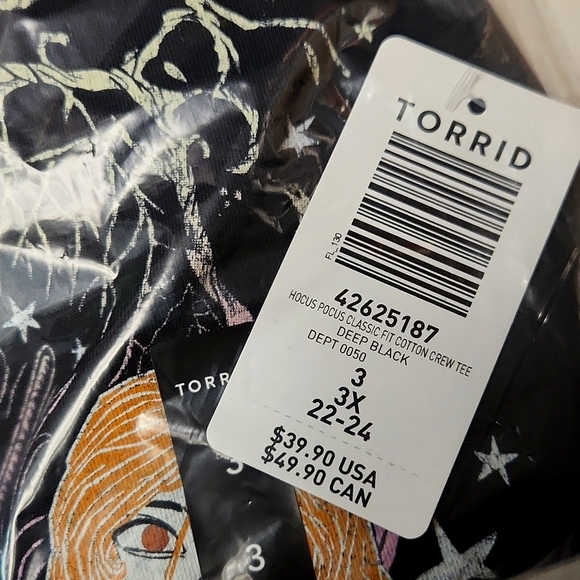 ❤️NWT VINTAGE TORRID TEE - DISNEY HOCUS POCUS - SANDERSON SISTERS HALLOWEEN - Picture 7 of 13